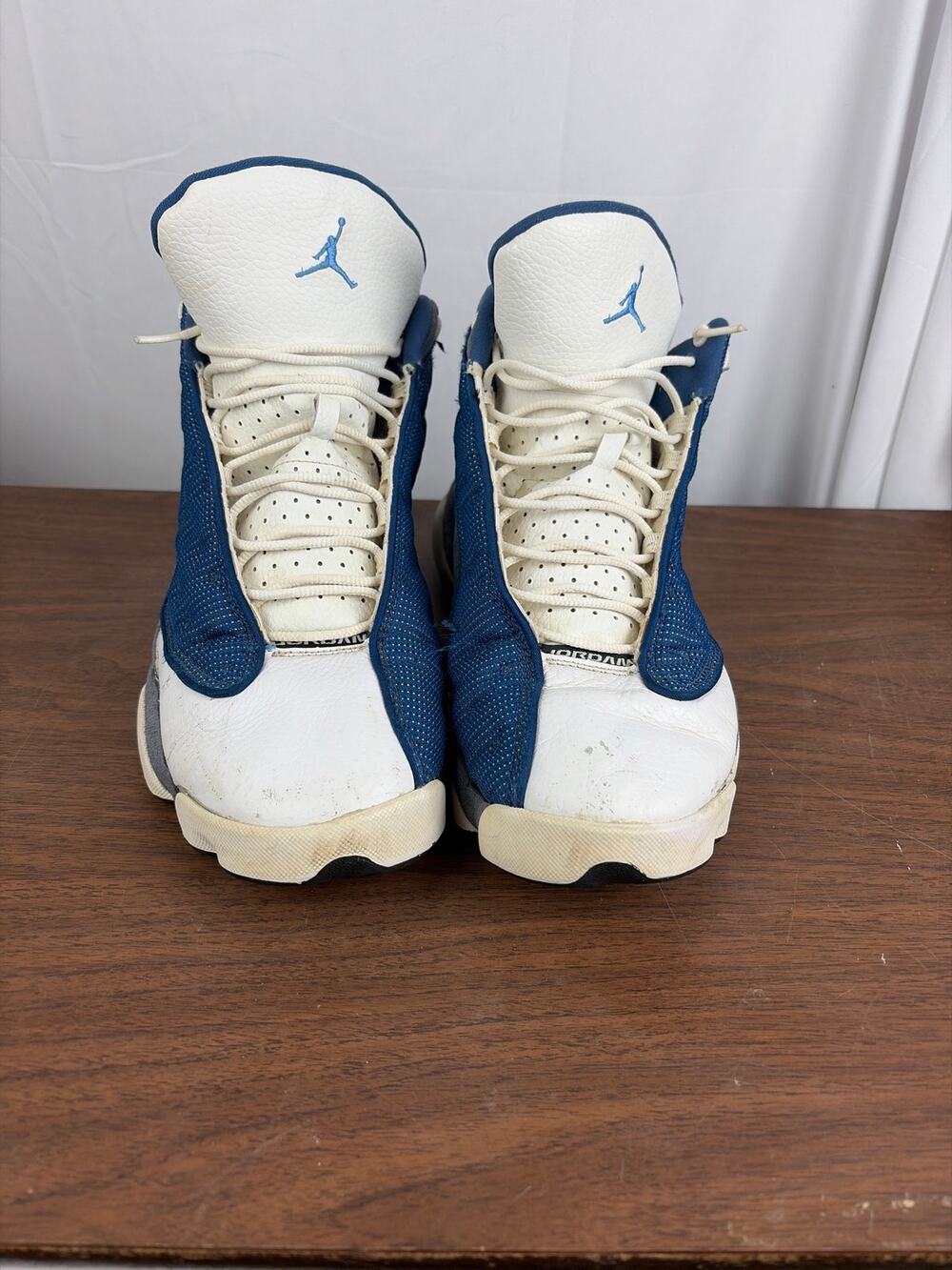 Air Jordan 13 Retro Flint Men Size 12 Grey Blue Sneaker Basketball Shoe 414571
